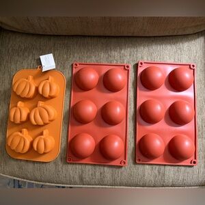Silicone Pumpkin and Silicone Semi Sphere Baking Molds